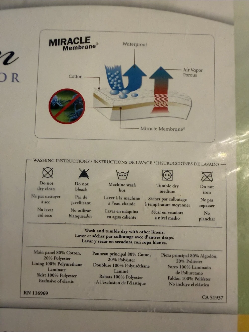 Premium Mattress Protector - White (Full)